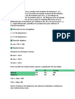 Una Compañía Fabrica y Venden Dos Modelos de Lámpara L1