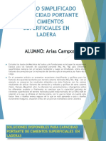 Calculo Simplificado de Capacidad Portante de Cimientos Superficiales