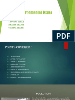 Environmental Issues: Team Members: 1.gourav Suram 2.mayur Khadde 3.arbaz Shaikh