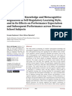 Metacognicion Regulacion Metacognitiva Autoregulacion