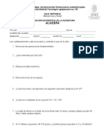 Evaluación Diagnóstica ALGEBRA