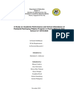 A Study On Academic Performance and School Attendance of Pantawid Pamilyang Pilipino Program in Puerto National High School S.Y 2019-2020