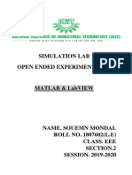 Simulation Lab Open Ended Experiment - 1&2