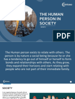 The Human Person in Society