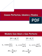 Gases Perfectos Ideales y Reales