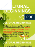 Cultural Beginnings