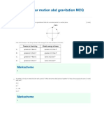 Topic 6 Circular Motion Abd Gravitation MCQ