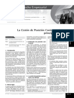 La Cesión de Posición Contractual y Sus Principales Efectos: Contenido