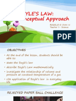 Boyle'S Law: Conceptual Approach: Rogelio O. Dian Iii Teacher 1-Science