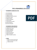 Carpeta Pedagógica Inicial