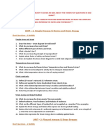 Strength of Materials Important 2-Mark Questions