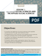 2-LESSON 1 - Defining Social Sciences and The Applied Social Sciences