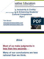 Diversity, Inclusivity & Civility: Developing & Enhancing Students' Cultural Competence