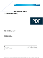 Ieee Recommended Practice On Software Reliability