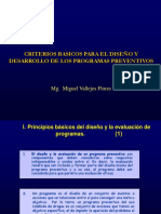 Criterios Básicos para El Diseño y Desarrollo de Los Programas Preventivos-Adicciones