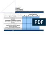 Matriz de Ponderación - Adm Empresas