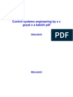 Control Systems Engineering by S C Goyal U A Bakshi PDF