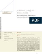 Nutritional Ecology Human Health