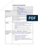 Example For ICT Integration Plan