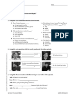 Worksheet Level 2 Unit 2 PDF