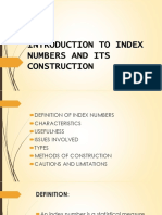 Introduction To Index Numbers and Its Construction