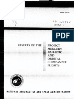 Results of The Project Mercury Ballistic and Orbital Chimpan