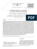 Combustion Kinetics of Coal Chars in Oxygen-Enriched Environments