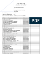 Daftar Hadir SIAP Attendance List For SIAP: No Nama/Name of Student NIM/Student Id TTD/Signature