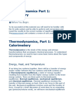 Thermodynamics Part 1