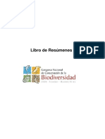 Libro de Resumenes Congreso Biodiversidad