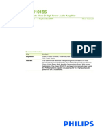 Discrete Class D High Power Audio Amplifier: Rev. 02 - 5 September 2006 User Manual