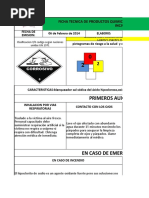 Ficha Hipoclorito de Sodio