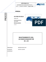 Procedimiento Especifico Mantenimiento Del Acondicionador 24 X 24