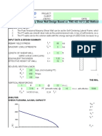 Post-Tensioned Masonry Shear Wall Design Based On TMS 402-16/13 (SD Method) Design Criteria