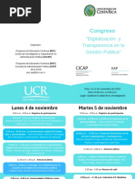 Invitacin Congreso - Digitalizacin y Transparencia en La Gestin Pblica - CICAP-EAP-UCR