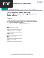 Cultural Awareness Through Linguicism Questioning The Roles of Native English Speakers in Bogota Colombia