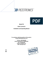 Model PG Cable Connector Installation and Operating Manual