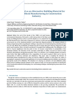 Study of Red Mud As An Alternative Building Material For Interlocking Block Manufacturing in Construction Industry