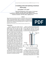 3D Finite Element Modeling of Thin-Wall Machining of Aluminum 7075-T6 Alloy