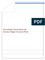 Science Stage 4 Lesson Plan LW