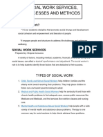 Services Processes and Methods in Social Work