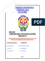 Chemistry Investigatory Project