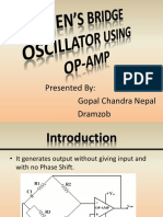 Wien S Bridge Oscillator Using Op Amp PDF