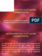 Agotamiento de La Actuación Administrativa