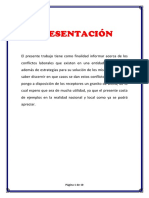 Conflicto Laboral Informe - Prof Hans