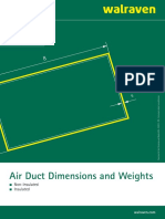 Air Duct Dimensions and Weights: Data Sheet