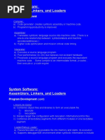 System Software: Assemblers, Linkers, and Loaders: Program Development