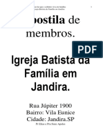 Apostila Completa de Membros Da IBF