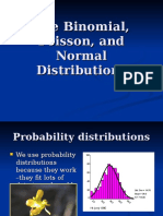 The Binomial Poisson and Normal Distributions