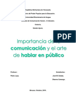 Informe de Oratoria